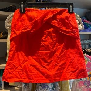 JCrew strapless red top